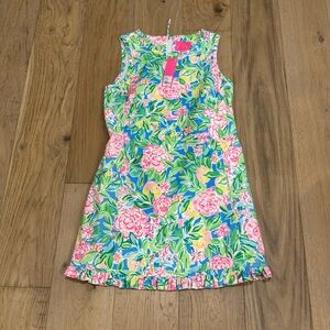 Lilly Pulitzer Multicolor Grove Garden poppy stretch cotton shift Dress